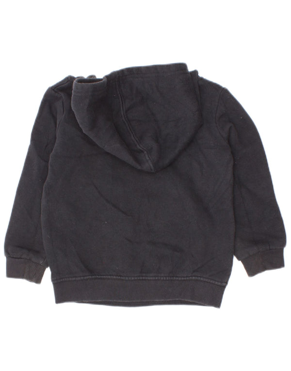 Hurley Sudadera con capucha gráfica para bebés de 18 a 24 meses, algodón negro