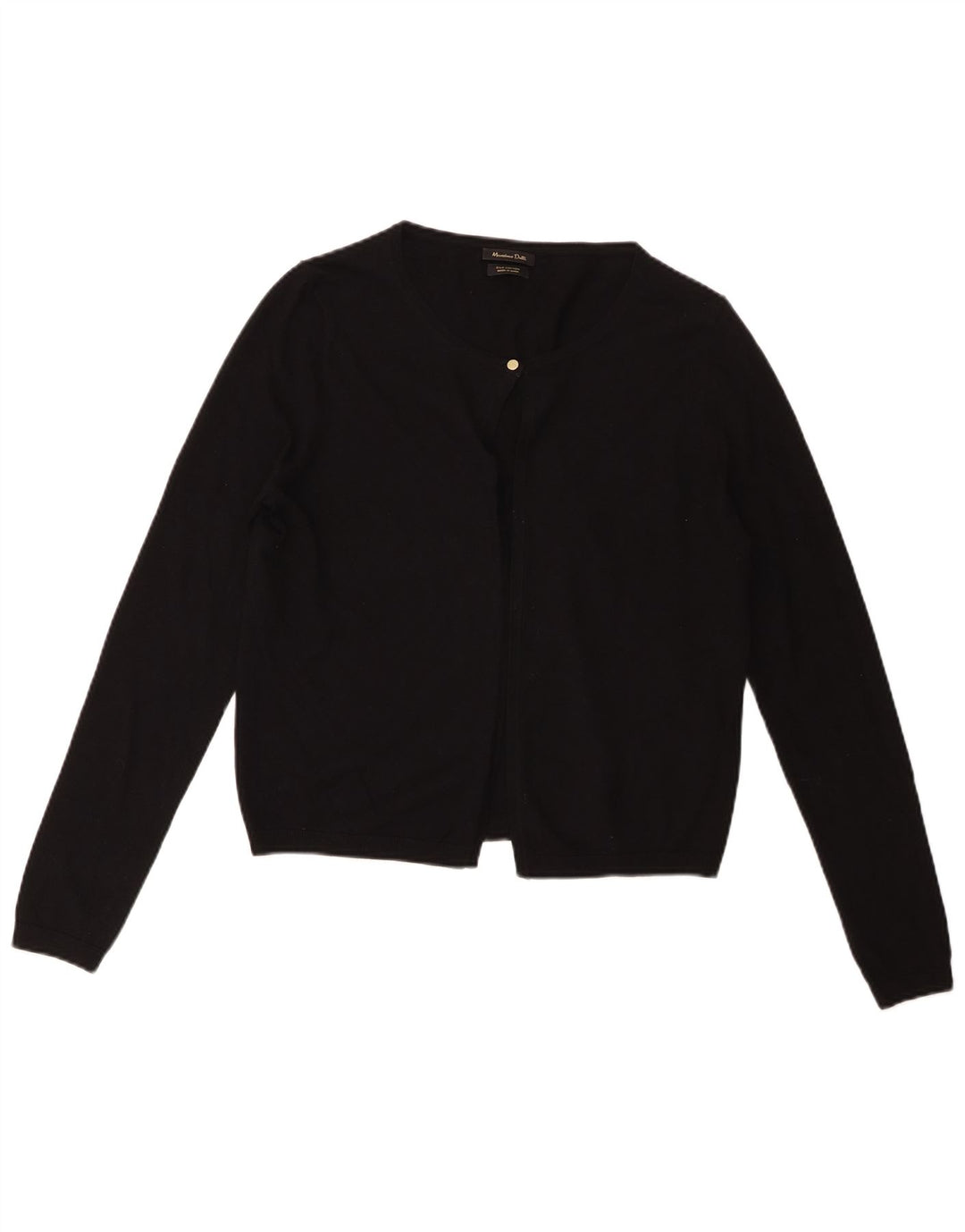 Massimo Dutti Damen Strickjacke UK 14 Medium Schwarz