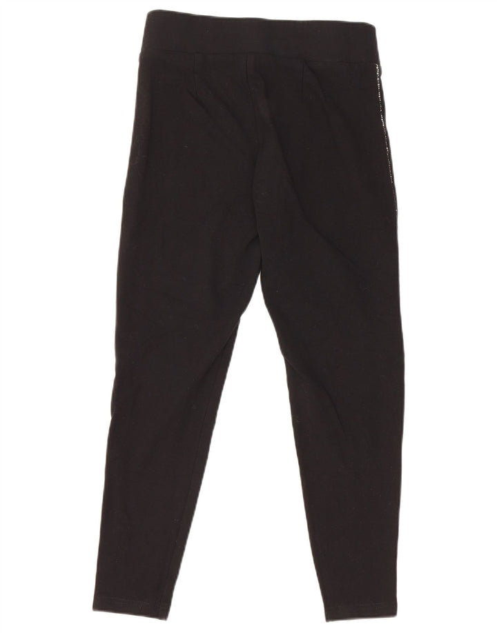 Marks & Spencer Womens Crop Leggings UK 8 Small Black Viscose