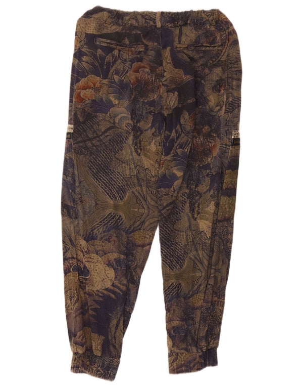 Desigual Womens Joggers Cargo Trousers Small W30 L25 Multicoloured Floral