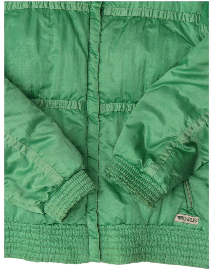 Icarus Damen Wattierte Jacke UK 14 Mittelgrünes Polyamid