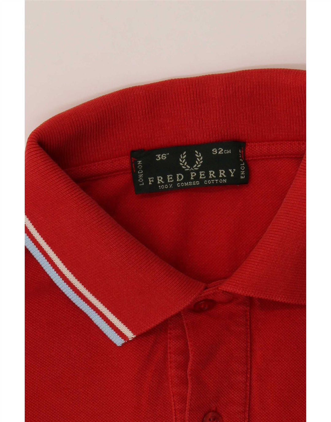 Polo da uomo Fred Perry piccola in cotone a righe rosse