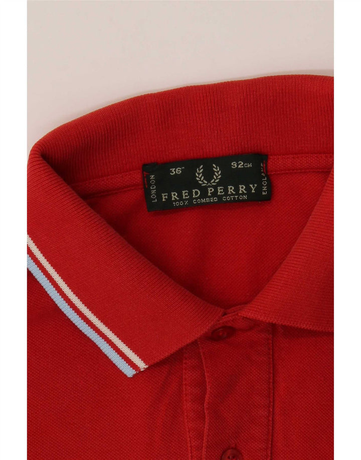 Polo da uomo Fred Perry piccola in cotone a righe rosse