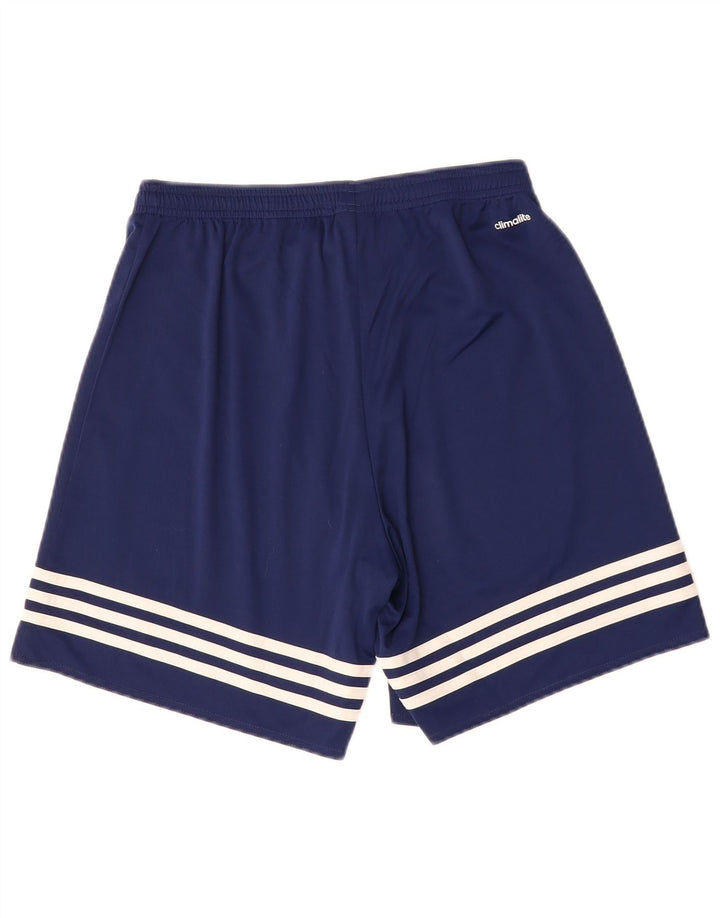 ADIDAS Mens Climalite Sport Shorts Medium Navy Blue Polyester