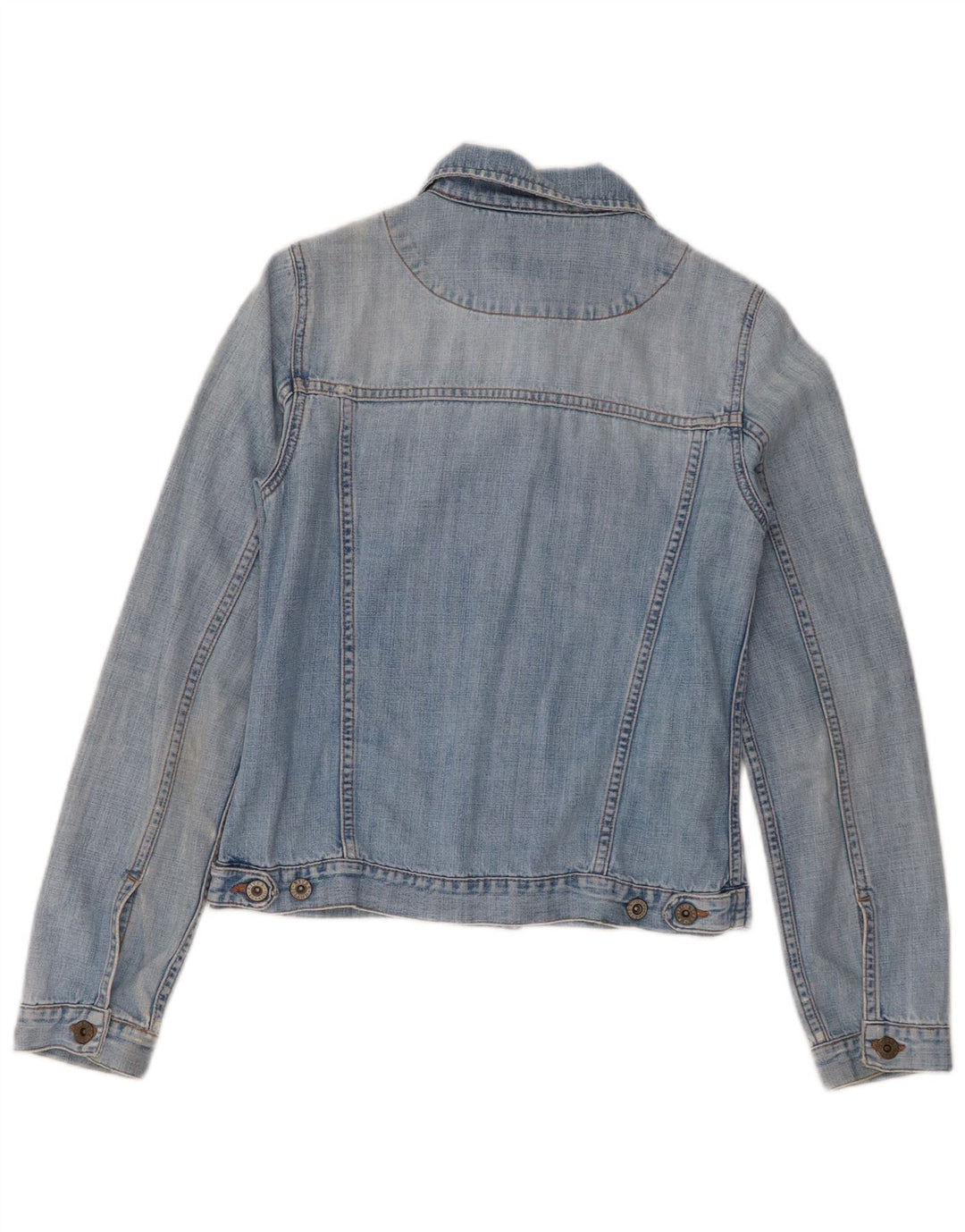 River Island Womens Denim Jacket UK 6 XS Blue Cotton