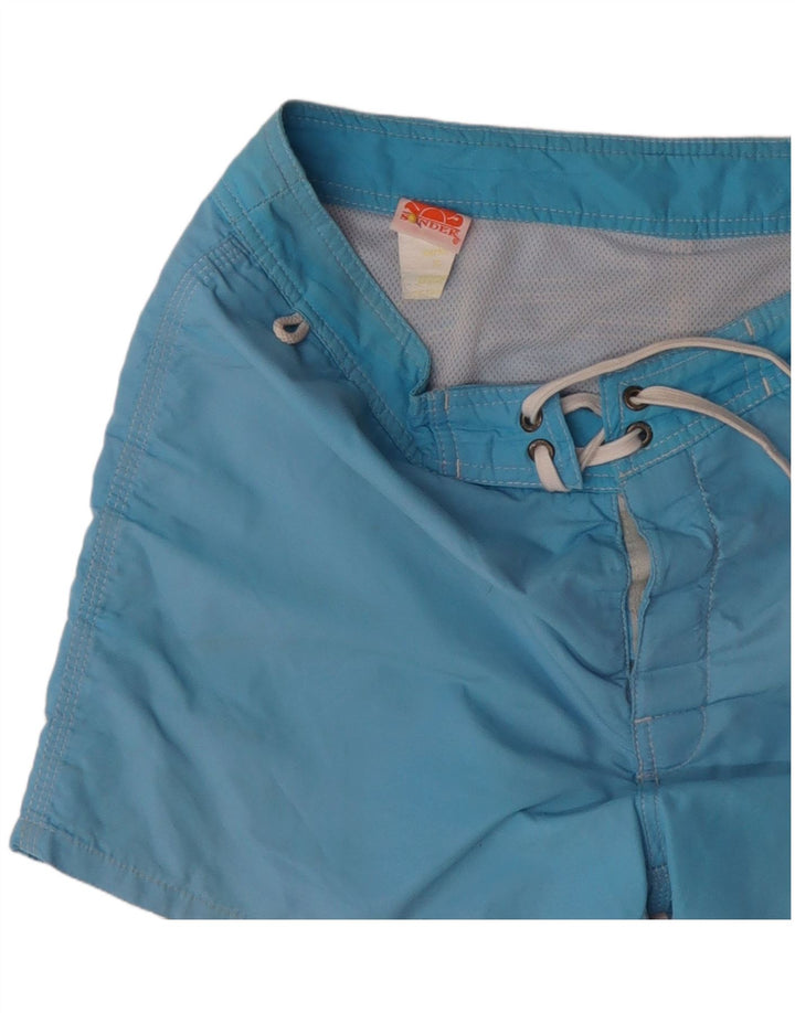 Sundek Mens Swimming Shorts Medium Blue Polyester