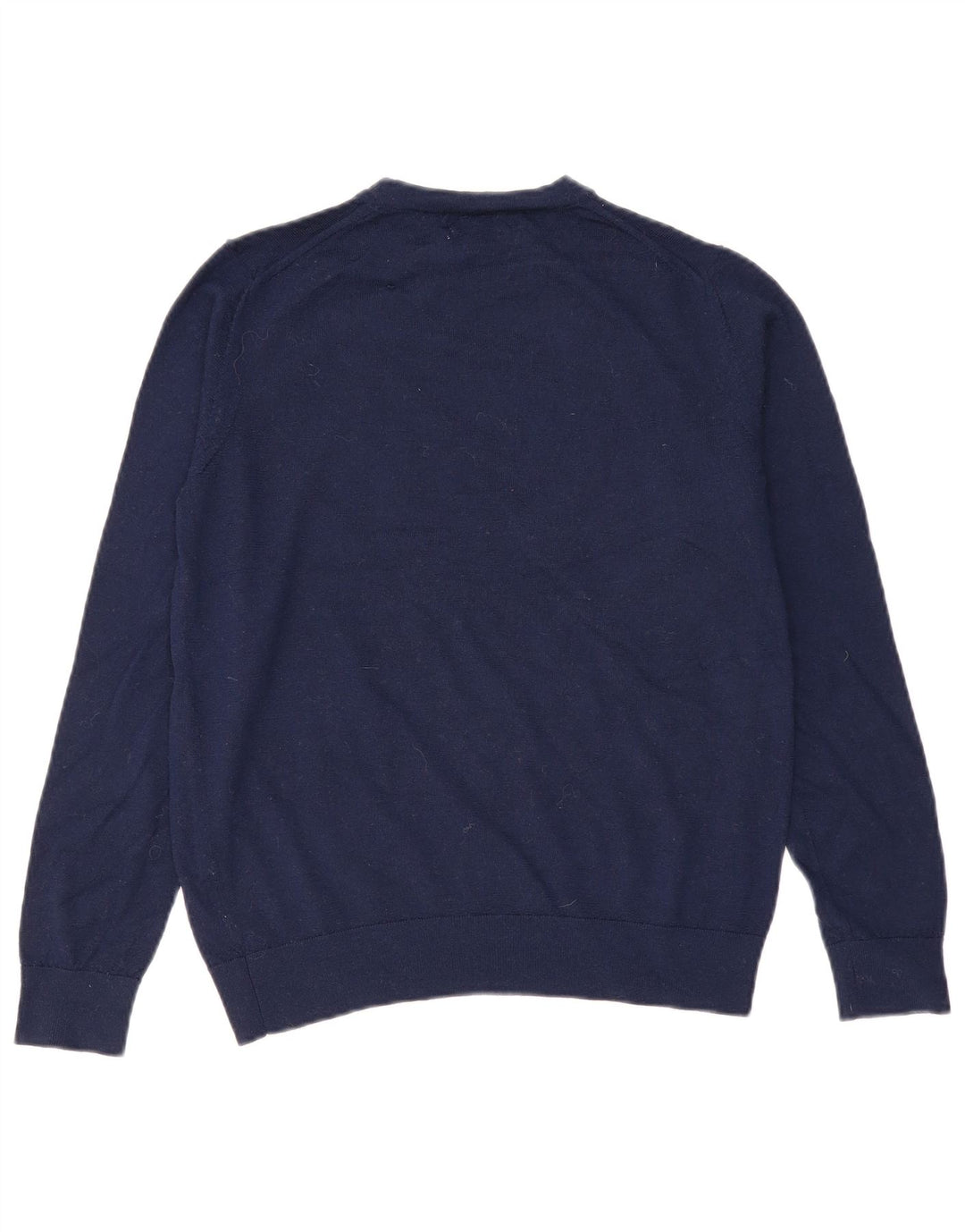 Marks & Spencer Womens Crew Neck Jumper Sweater UK 10 Small Navy Blue