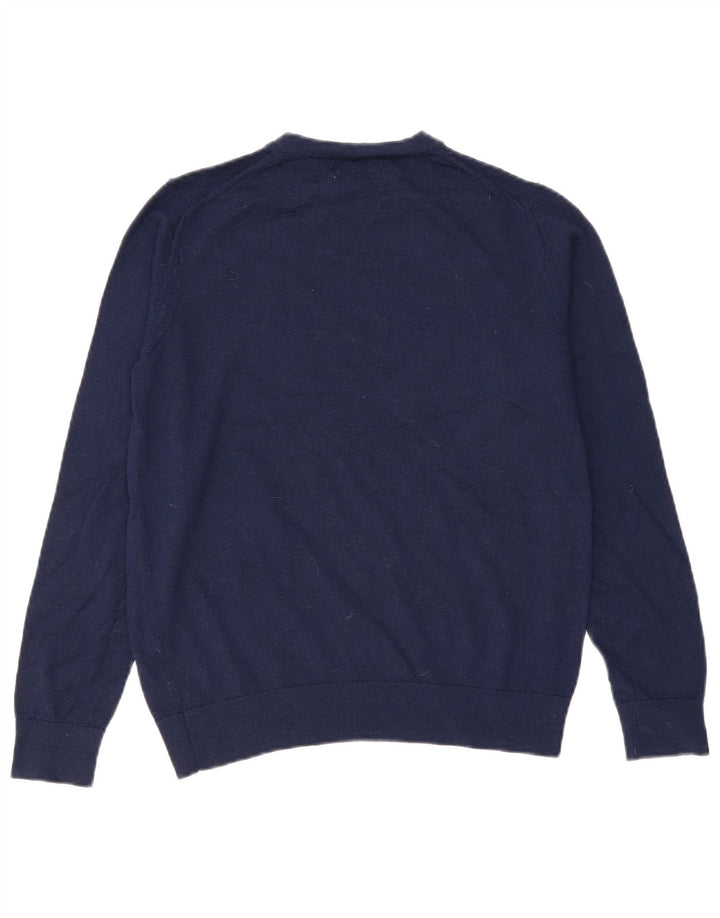 Marks & Spencer Womens Crew Neck Jumper Sweater UK 10 Small Navy Blue