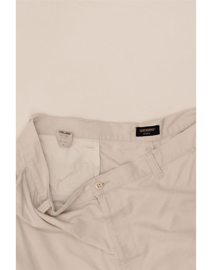 DOCKERS Mens Cargo Shorts W40 Medium White Cotton Vintage Dockers and Second-Hand Dockers from Messina Hembry 