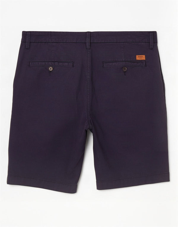 Timberland Mens Chino Shorts W34 Large Navy Blue Cotton
