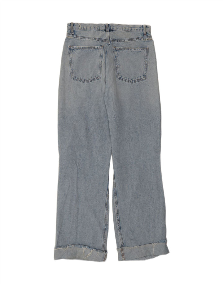 Zara Womens Distressed High Waist Jeans EU 40 Medium W30 L31 Blue