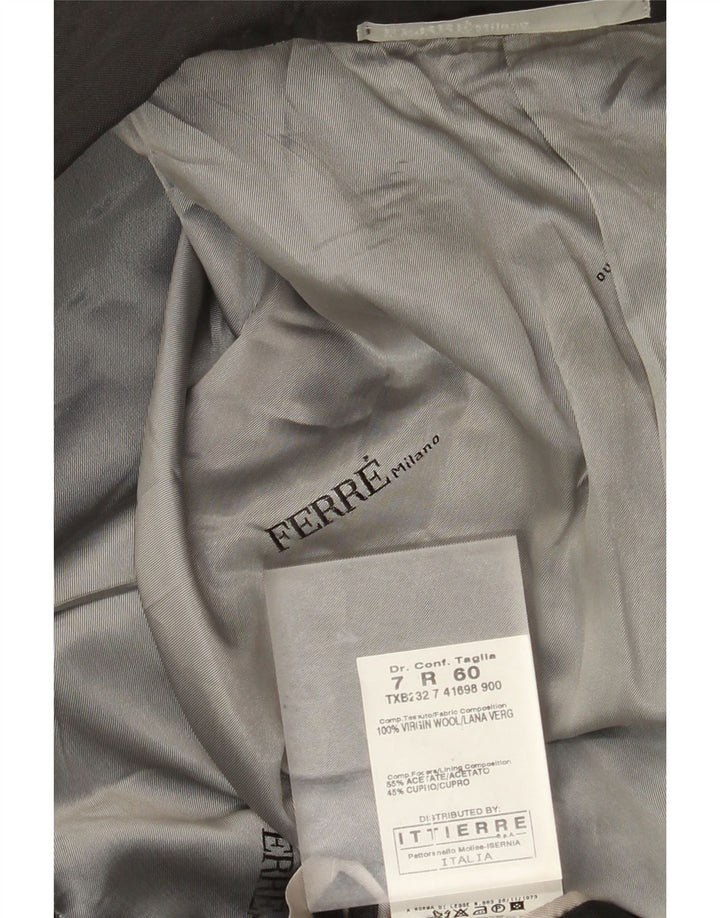 Giacca blazer a 2 bottoni da uomo Ferre Ittierre IT 60 5XL lana grigia