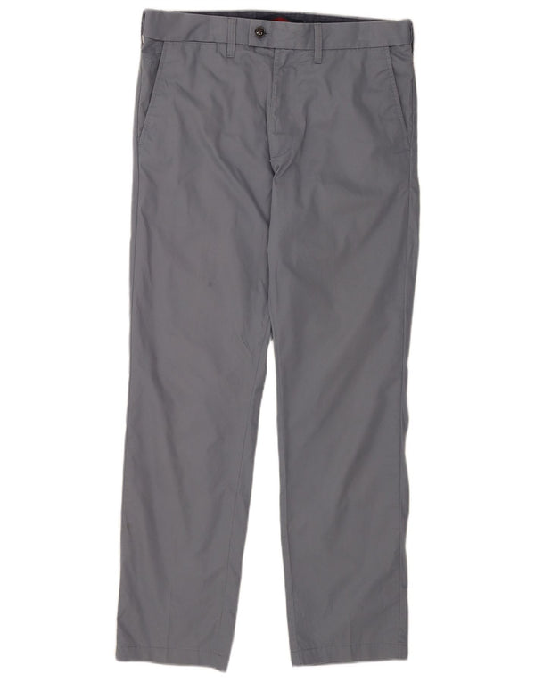 Pantaloni chino dritti da uomo Marks & Spencer W32 L31 cotone blu