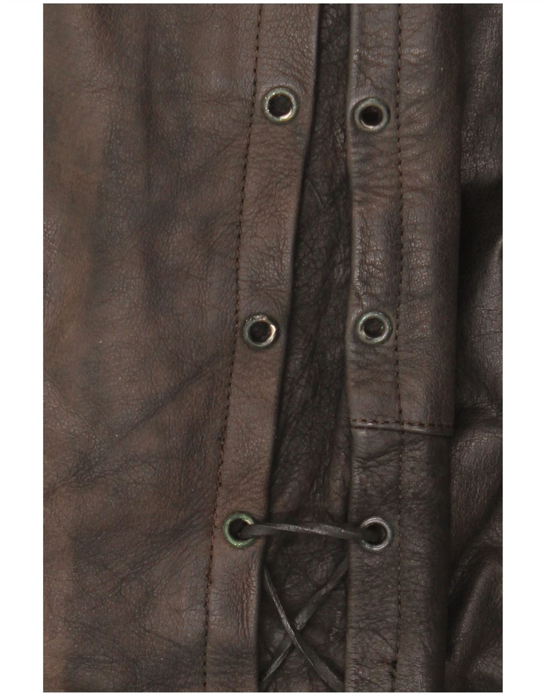 Vintage Mens Leather Trousers W36 L34 Black