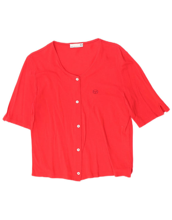 Sergio Tacchini Γυναικεία κοντομάνικη μπλούζα Top IT 48 XL Κόκκινο