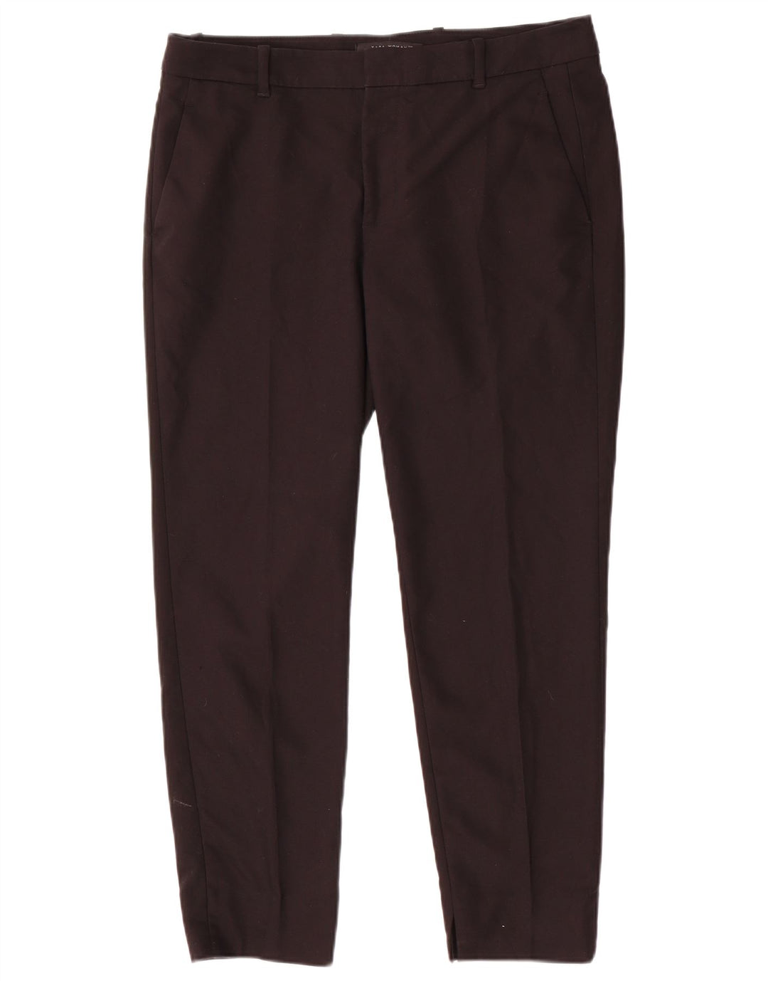 Zara Womens Slim Chino Trousers Large W34 L27 Black