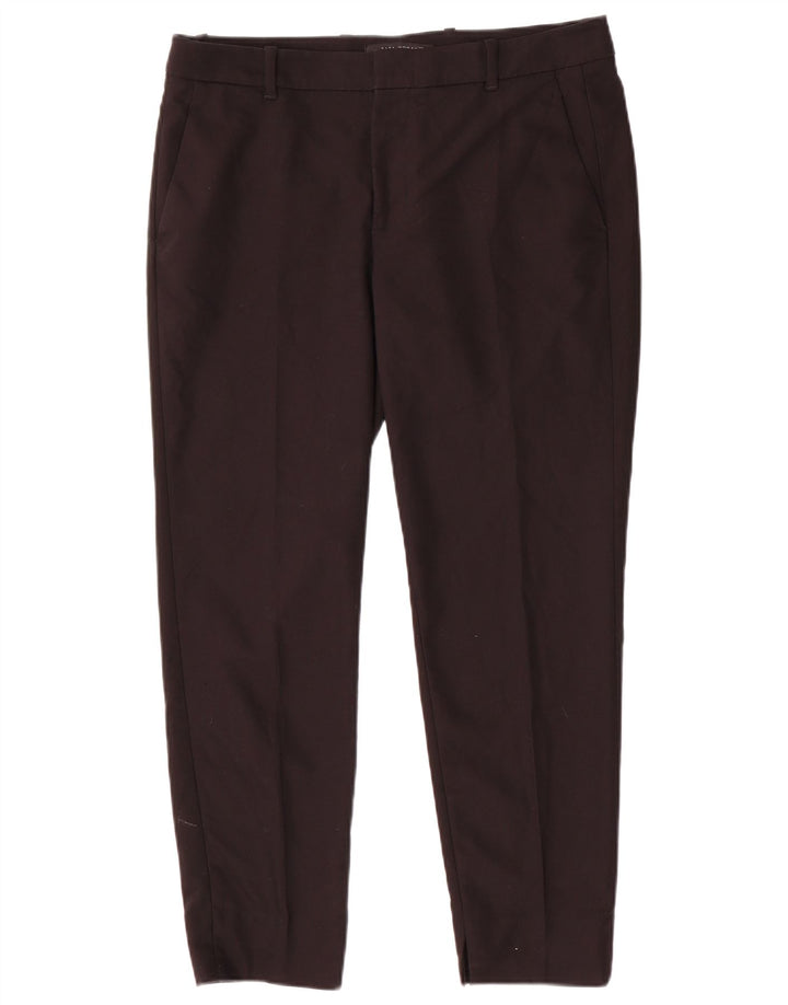 Zara Womens Slim Chino Trousers Large W34 L27 Black
