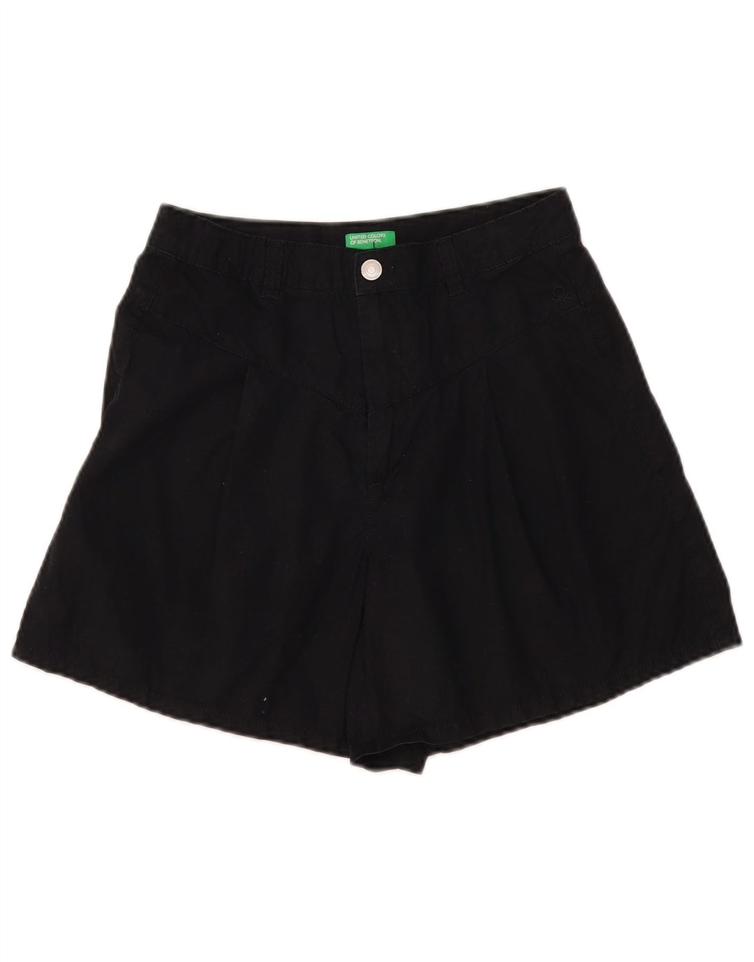 Benetton Damen Jeansshorts W28 Medium Schwarz