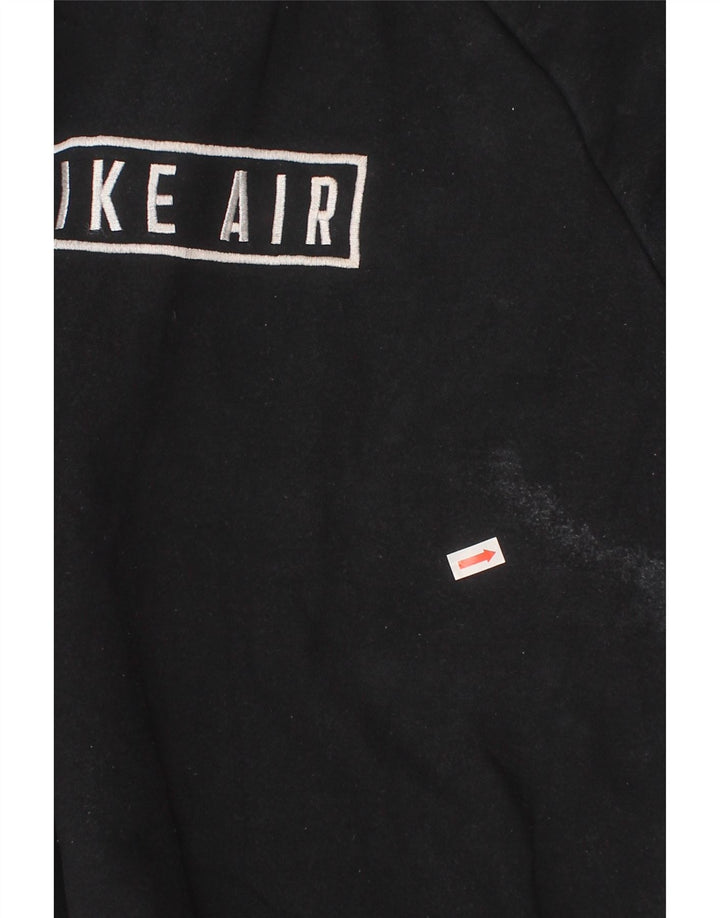 Nike Boys Graphic Sweatshirt Jumper 12-13 Years Large Black Colourblock