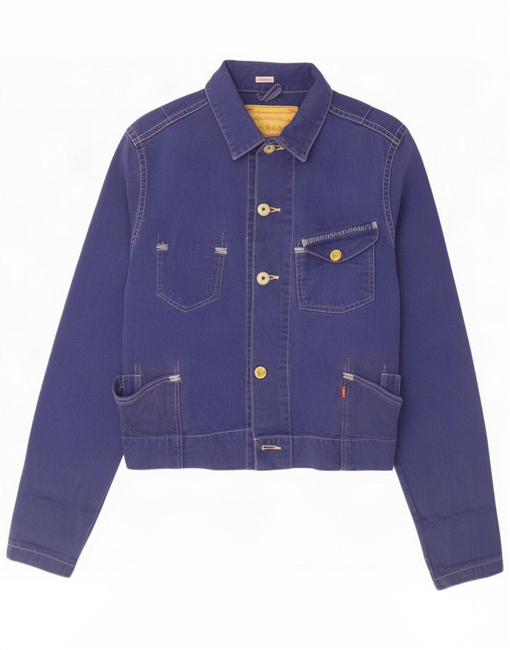 Levi's Veste en jean pour femme UK 14 Coton violet moyen