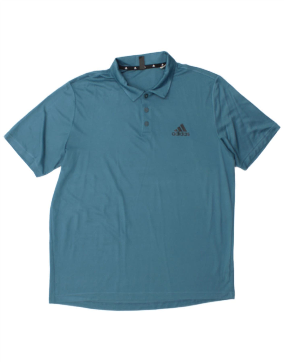 Adidas Mens Aeroready Polo Shirt Large Blue Polyester