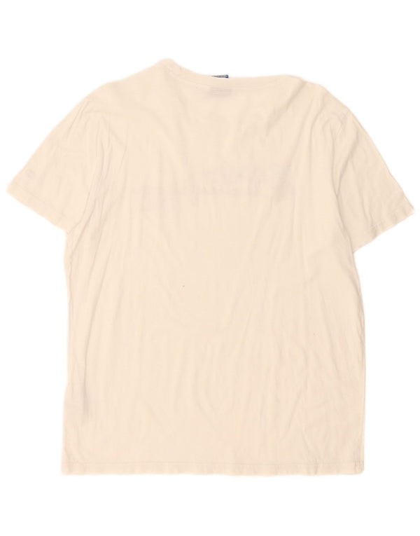 Champion Camiseta Gráfica Para Hombre Top Grande De Algodón Blanco
