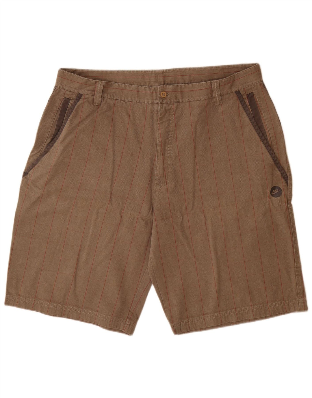 Nike Mens Cargo Shorts  XL W38  Grey Check Cotton