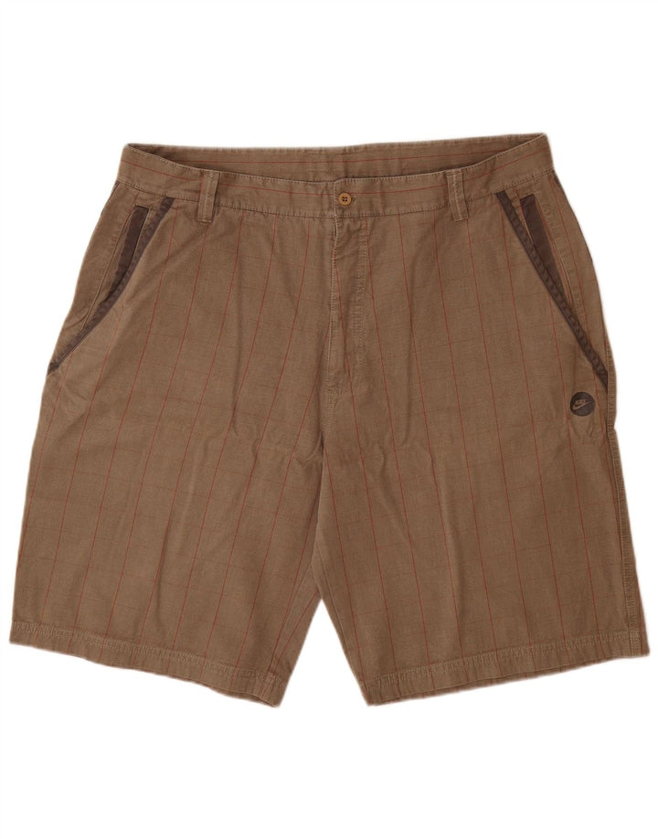 Nike Mens Cargo Shorts  XL W38  Grey Check Cotton