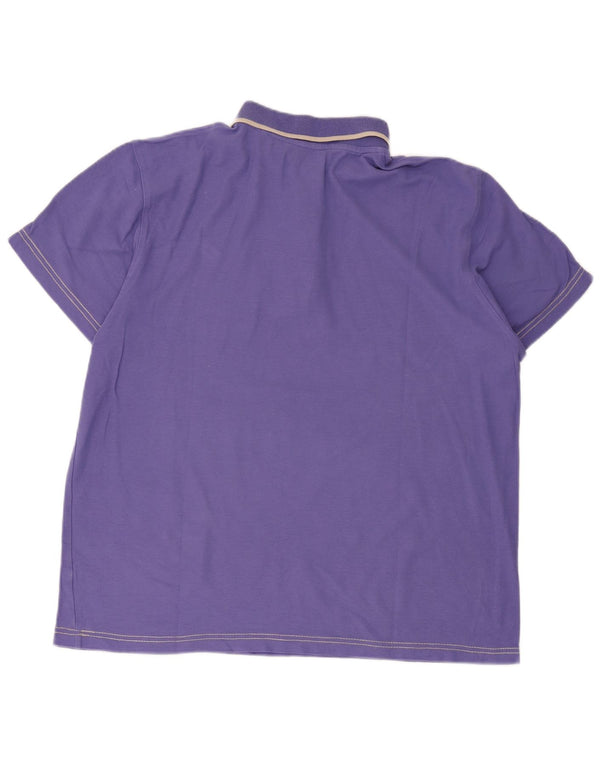 Polo da uomo Lotto 2XL in cotone viola