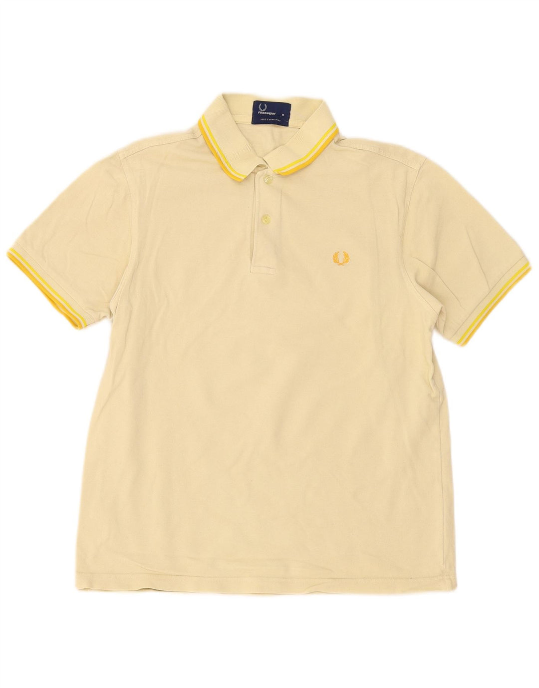 Fred Perry Herre poloshirt Medium gul bomuld