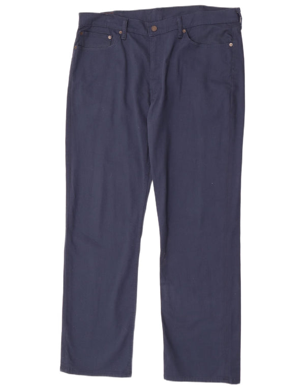 Levi's Mens 514 Straight Casual Trousers W38 L32 Navy Blue Cotton
