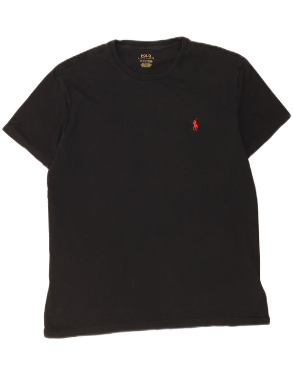 Polo Ralph Lauren Herre T-Shirt Top Medium Sort Bomuld