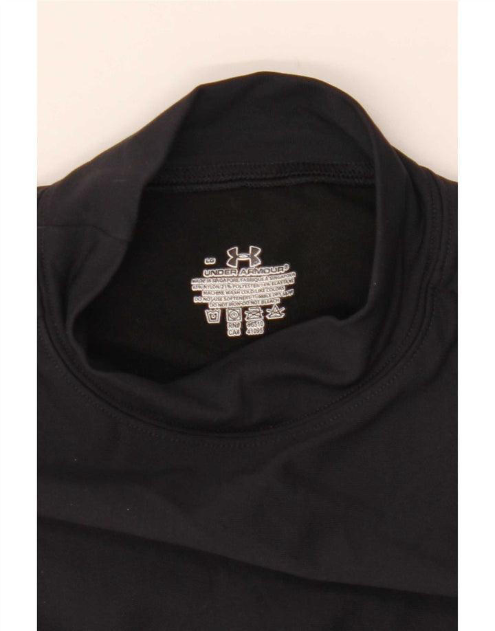 Under Armour Womens Top Long Sleeve UK 14 Large Black Nylon
