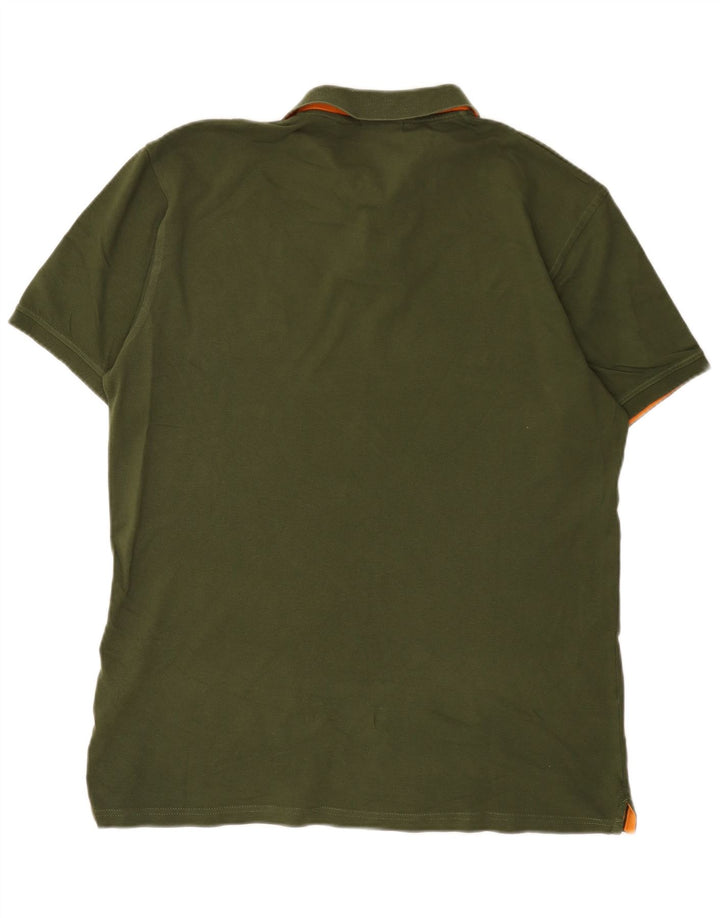 Gant Mens Polo Shirt XL Green Cotton