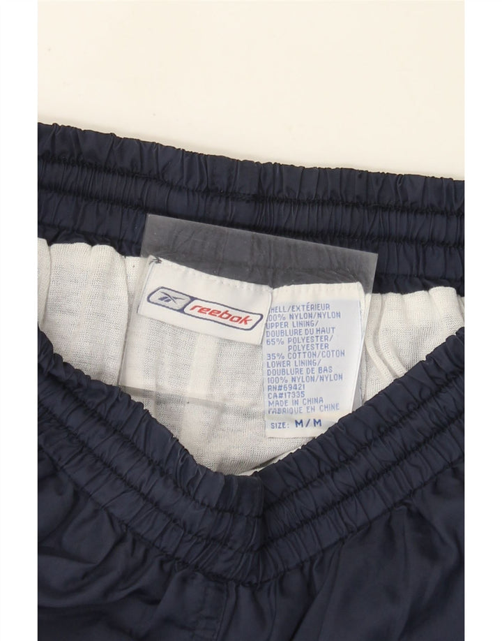 Reebok Herren-Trainingshose aus mittelblauem Nylon in Marineblau