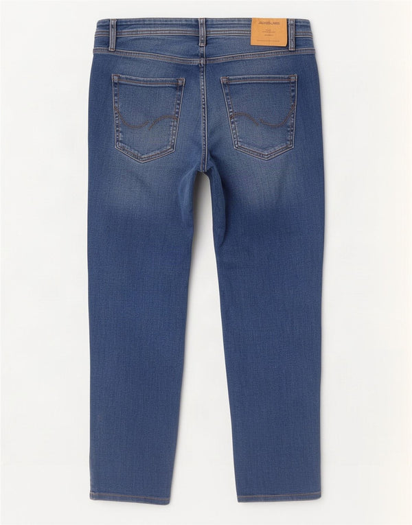Blugi Jack & Jones Tim Straight pentru bărbați W33 L27 Bumbac albastru
