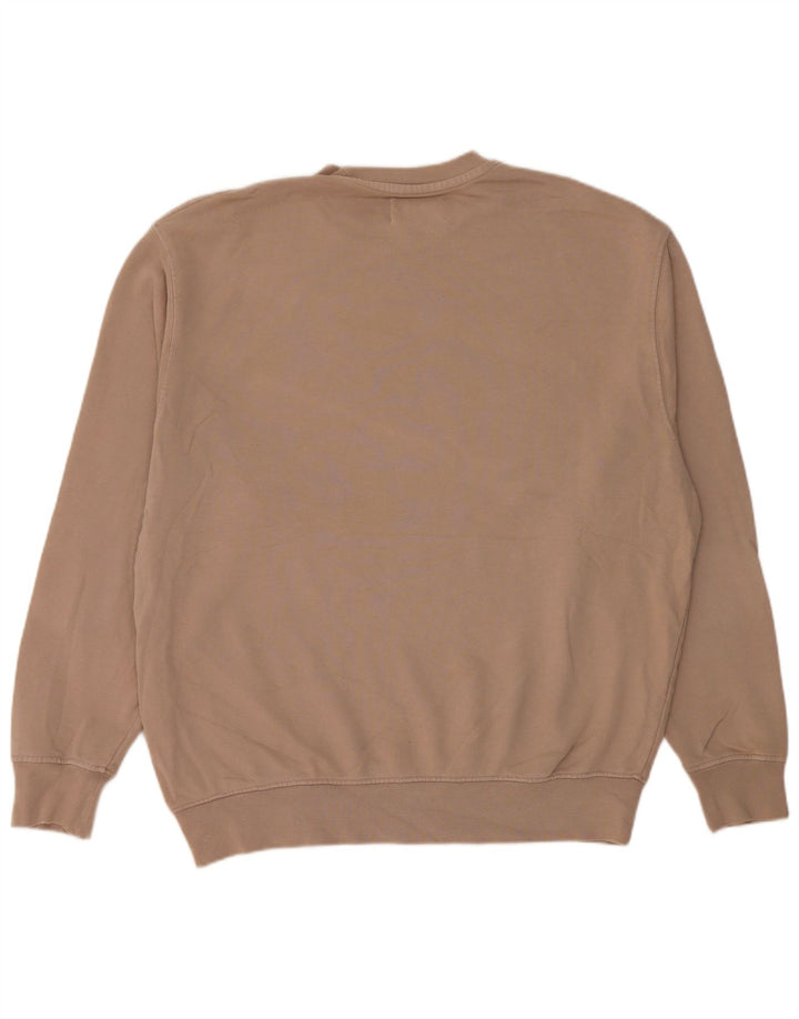 Felpa Zara da uomo in cotone beige medio