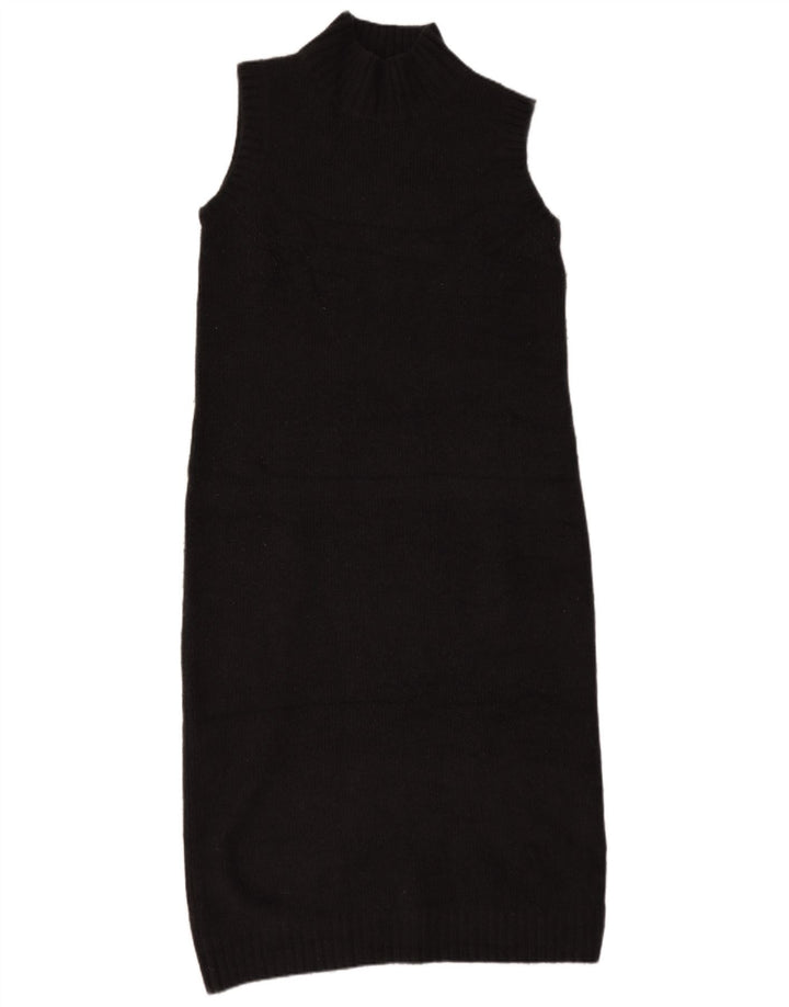 Zara Womens Sleeveless Jumper Dress UK 14 Medium Grey