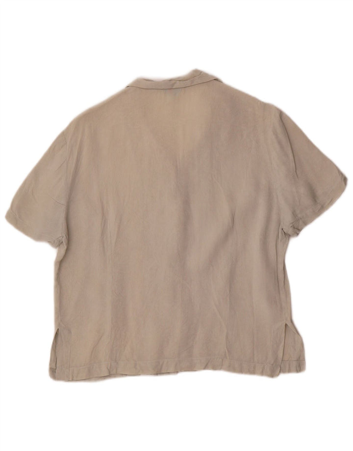 Balloon Womens Short Sleeve Shirt EU 40 Medium Beige Silk