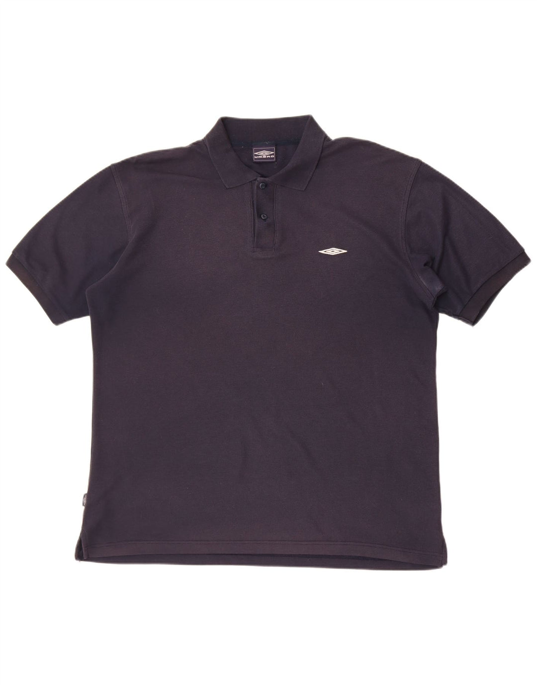 Umbro Mens Polo Shirt XL Navy Blue Polyester