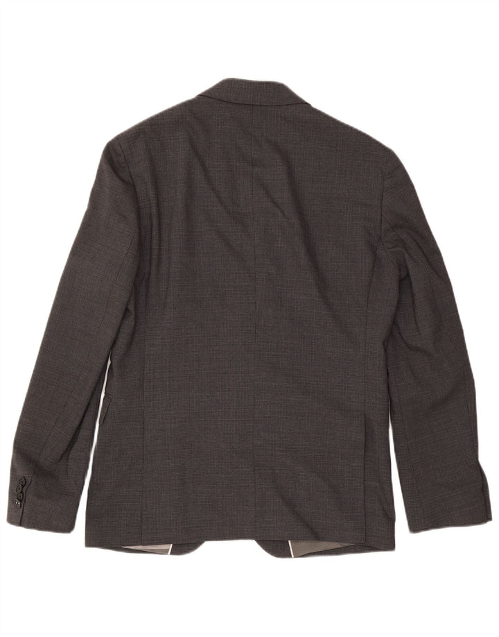 Jaqueta Blazer Masculina Tommy Hilfiger com 2 Botões IT 48 Lã Cinza Médio