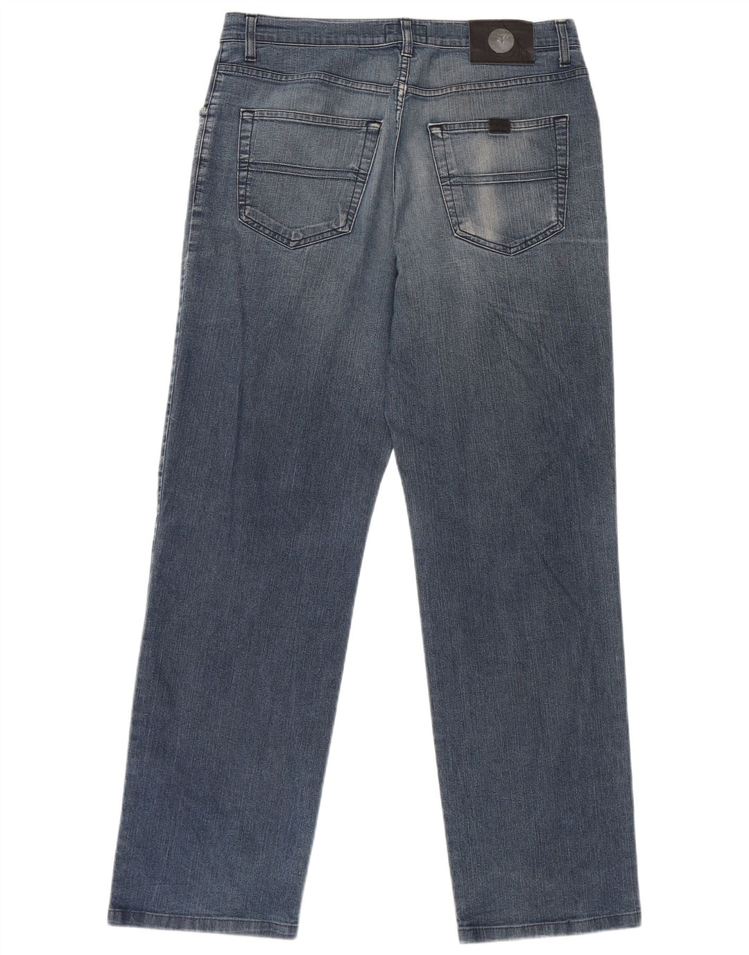 Trussardi Mens Straight Jeans W34 L30 Blue Cotton