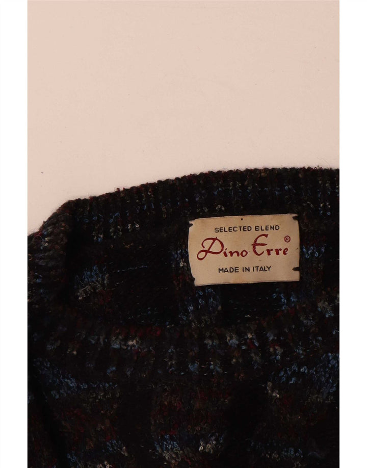 Dino Erre Mens Crew Neck Jumper Sweater IT 50 Medium Multicoloured Striped