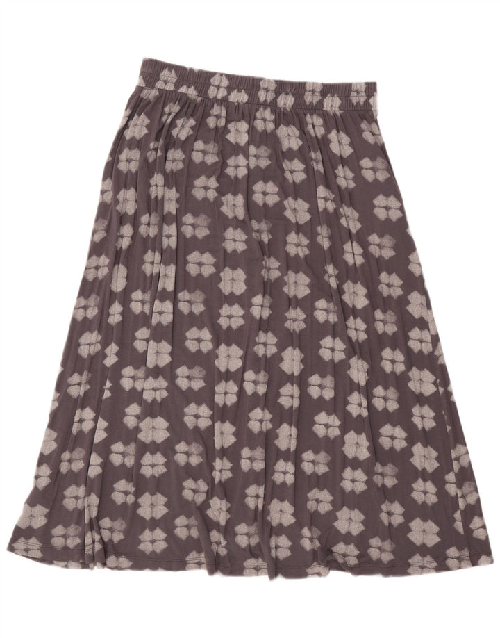 White Stuff Womens A-Line Skirt UK 10 Small W32 Grey Geometric Viscose