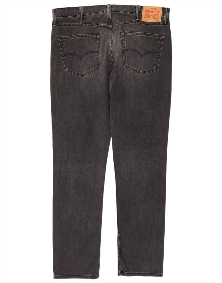 Levi's Mens 511 Slim Jeans W38 L34 Black Cotton