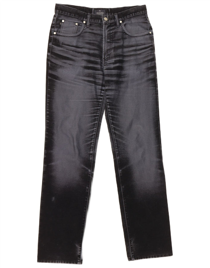 Trussardi Mens Straight Jeans W30 L32 Navy Blue Cotton