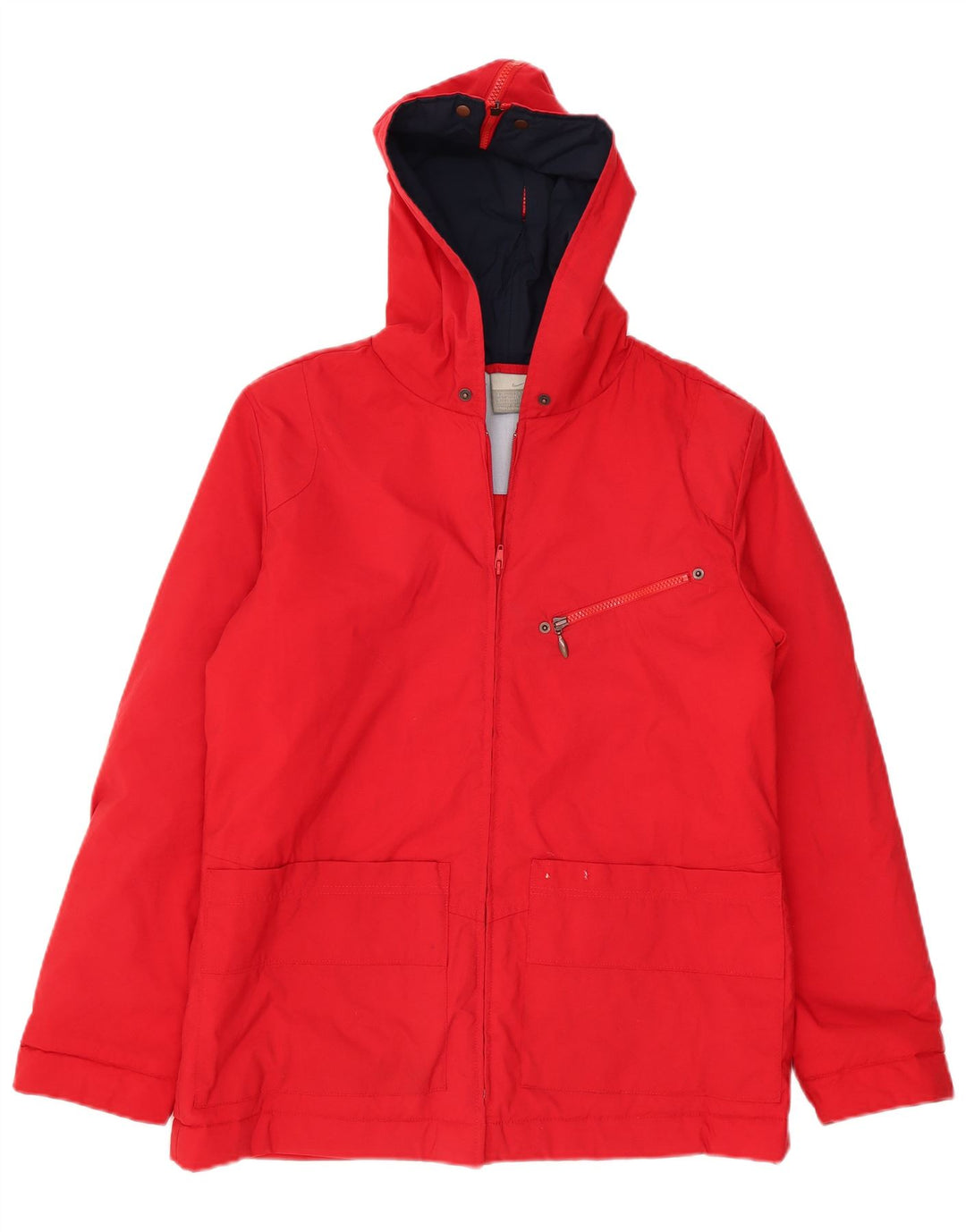 Nike Damen-Windbreaker-Jacke mit Kapuze, übergroß, UK, 14/16, Größe L, Rot
