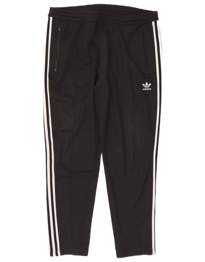 Adidas Mens Tracksuit Trousers Large Black Cotton