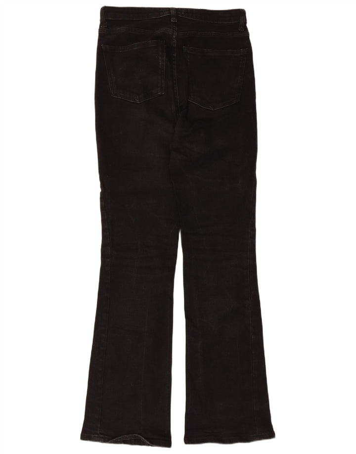 Zara Dame Flared Jeans EU 38 Small W28 L31 Sort Bomuld