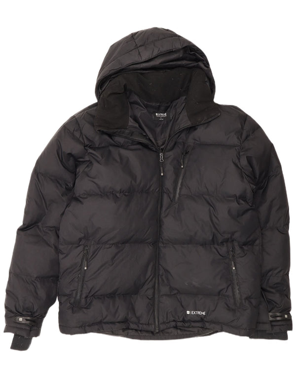 Chaqueta acolchada con capucha para hombre Mountain Warehouse UK 42 XL Nylon negro